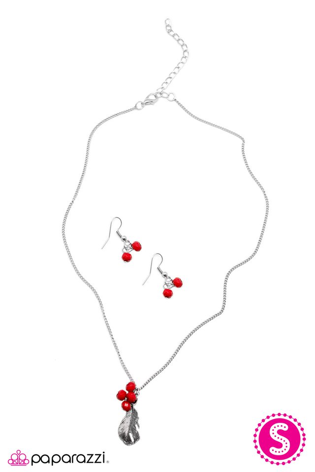 Paparazzi ♥ Watch Me Soar - Red ♥ Necklace