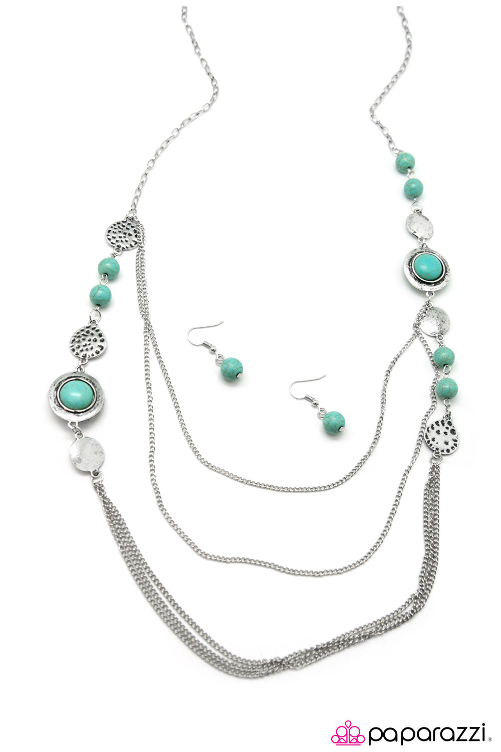 Paparazzi ♥ The Great Expedition - Blue ♥  Necklace