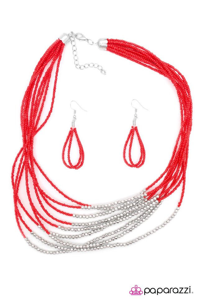 Paparazzi ♥ Time To Tango - Red ♥ Necklace