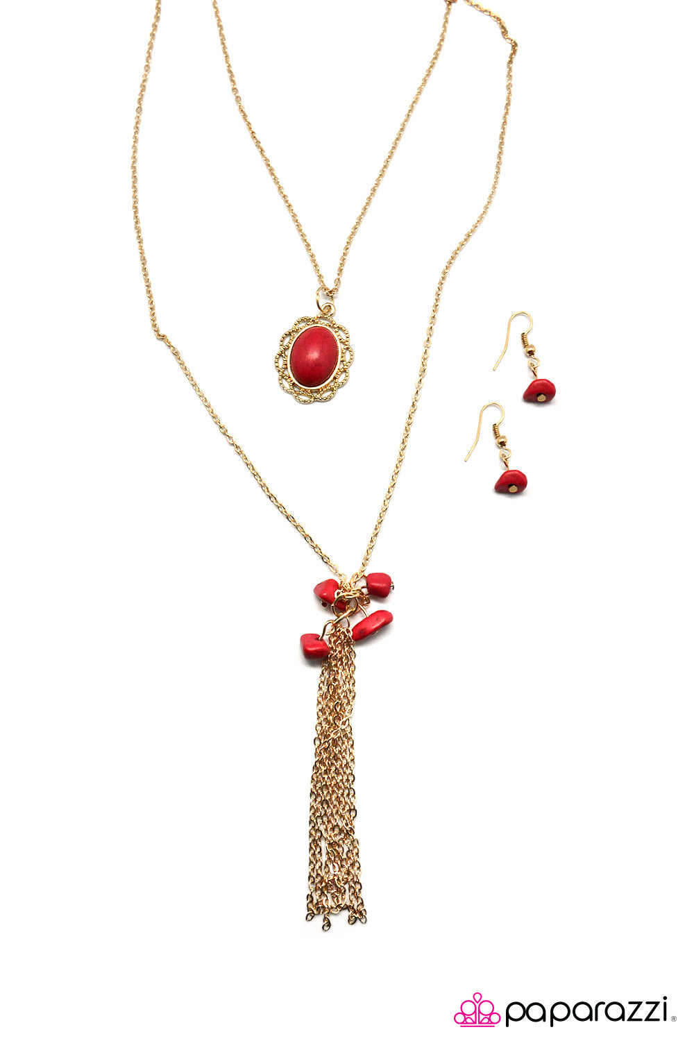 Paparazzi ♥ All The Pretty Horses - Red ♥  Necklace