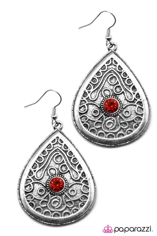 Paparazzi ♥ What Are You Waiting For? - Red ♥ Earrings