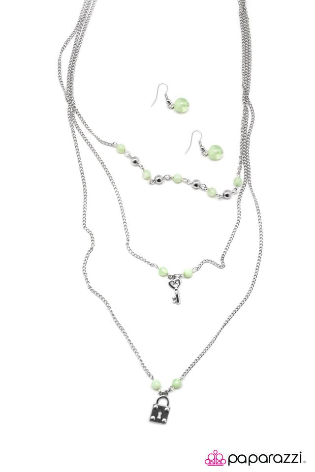 Paparazzi ♥ Our Little Secret - Green ♥ Necklace