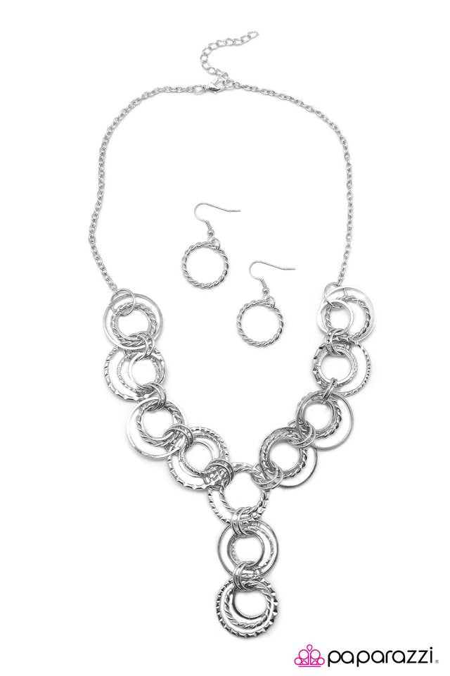 Paparazzi ♥ Foolish Games - Silver ♥ Necklace