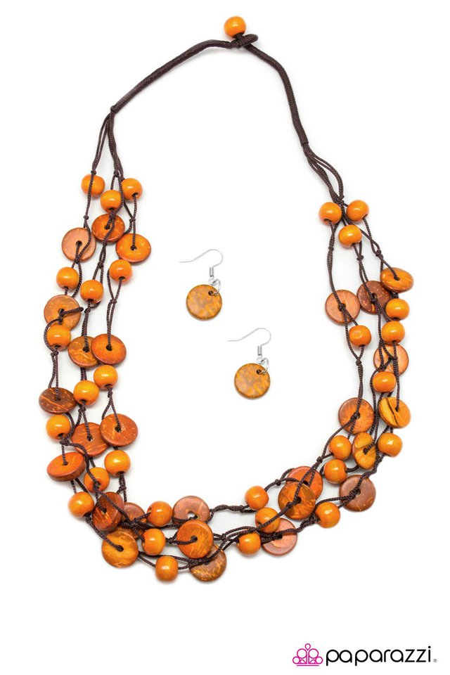 Paparazzi ♥ Of Your Own AcCORD - Orange ♥ Necklace