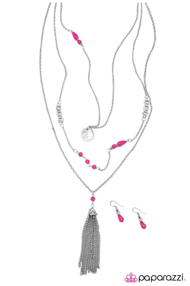 Paparazzi ♥ Best Wishes - Pink ♥ Necklace