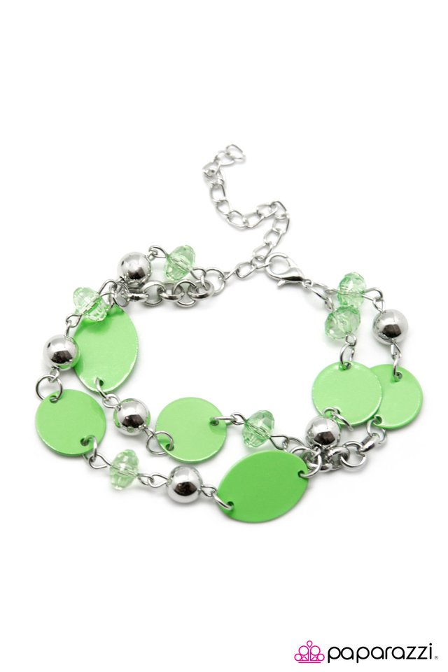Paparazzi ♥ Happy Travels - Green ♥ Bracelet