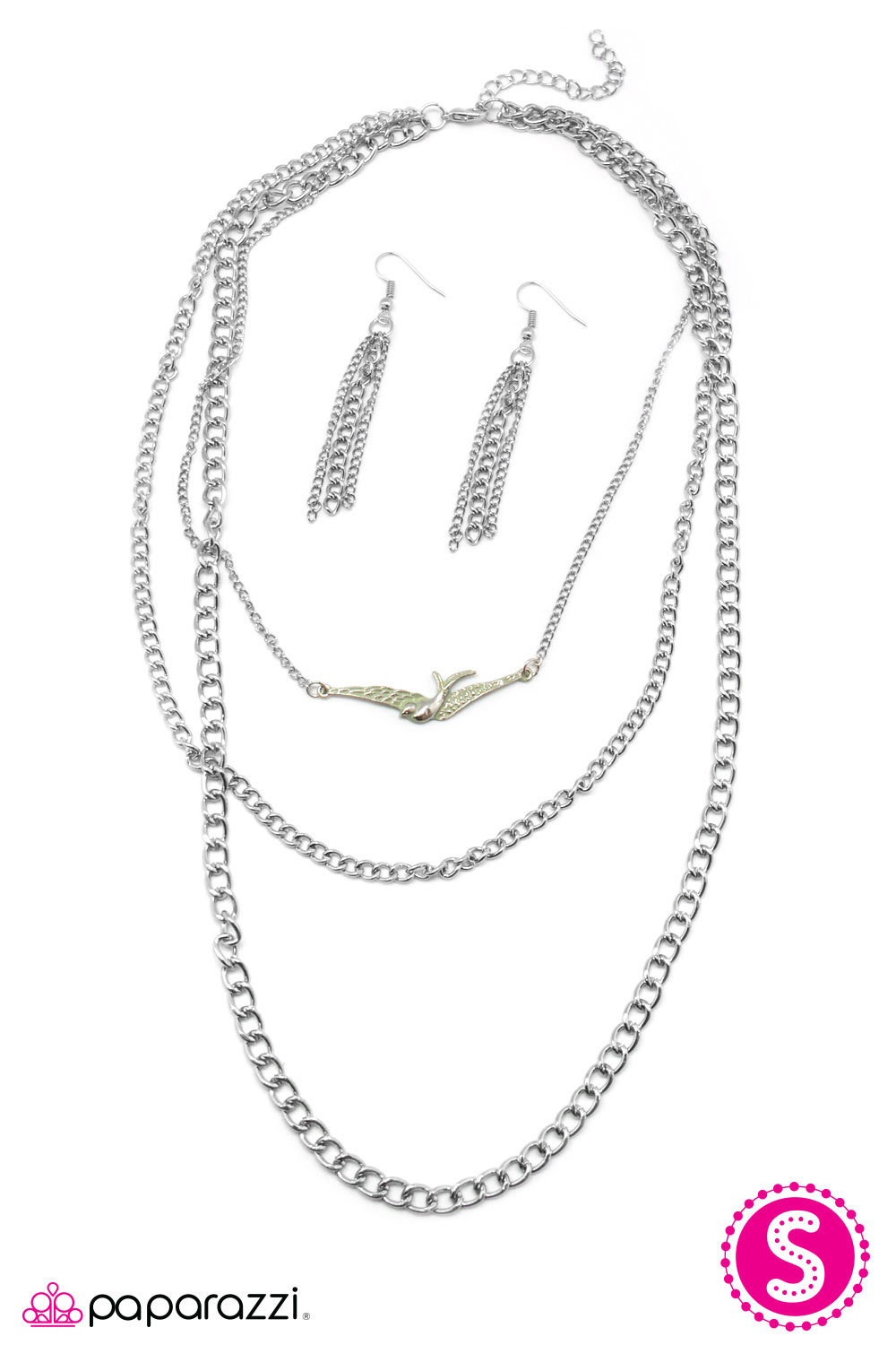 Paparazzi ♥ A Birds-Eye View - Green ♥  Necklace