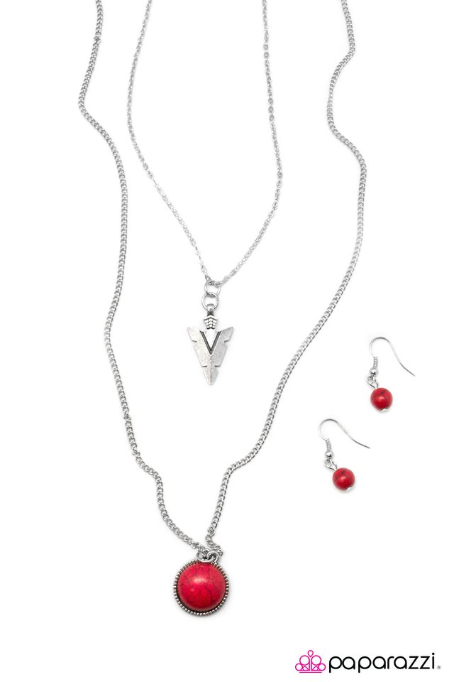 Paparazzi ♥ Southern Style - Red ♥ Necklace