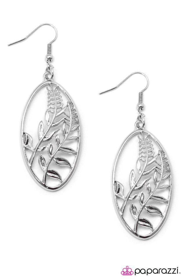 Paparazzi ♥ You Reap What You Sow - Silver ♥ Earrings