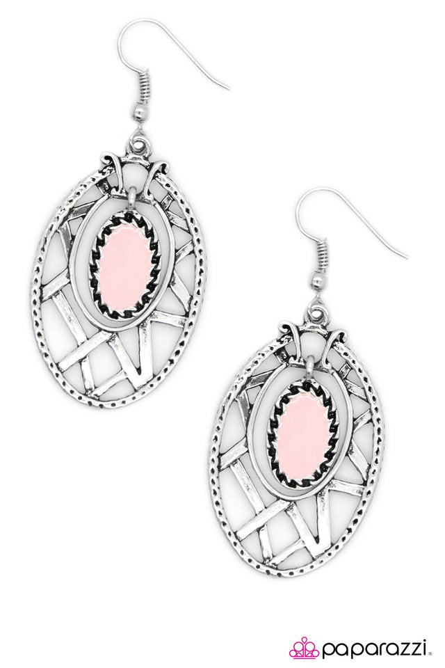 Paparazzi ♥ A Smash Hit - Pink ♥ Earrings