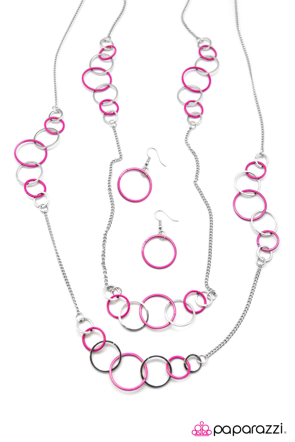 Paparazzi ♥ Feeling Bubbly - Pink ♥  Necklace