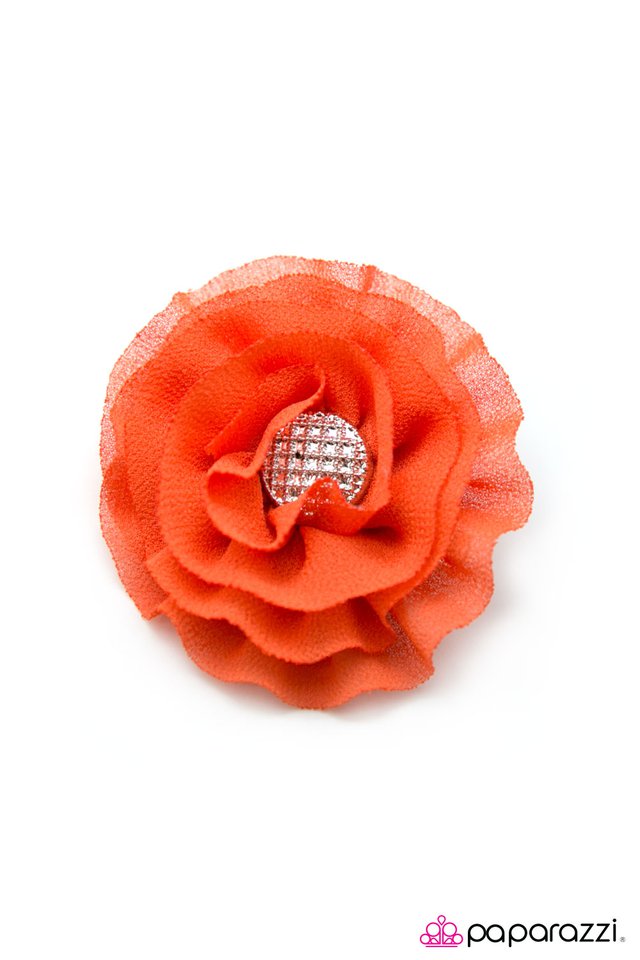Paparazzi ♥ Jasmine - Orange ♥ Hair Clip