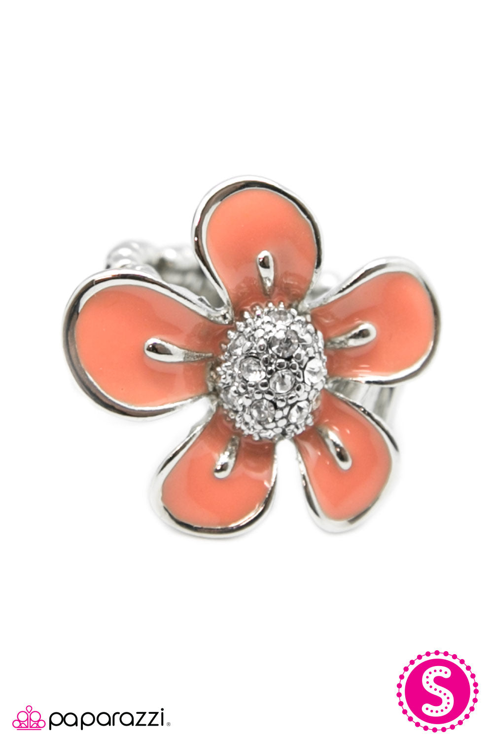 Paparazzi ♥ It Must Be Spring - Orange ♥  Ring