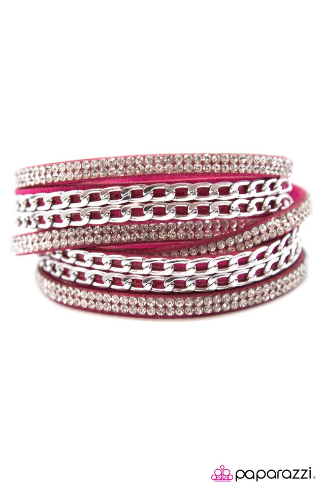 Paparazzi ♥ Glitz Blitz - Pink ♥ Bracelet
