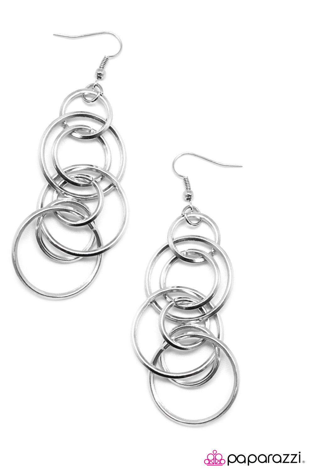 Paparazzi ♥ Storm Chaser - Silver ♥  Earrings