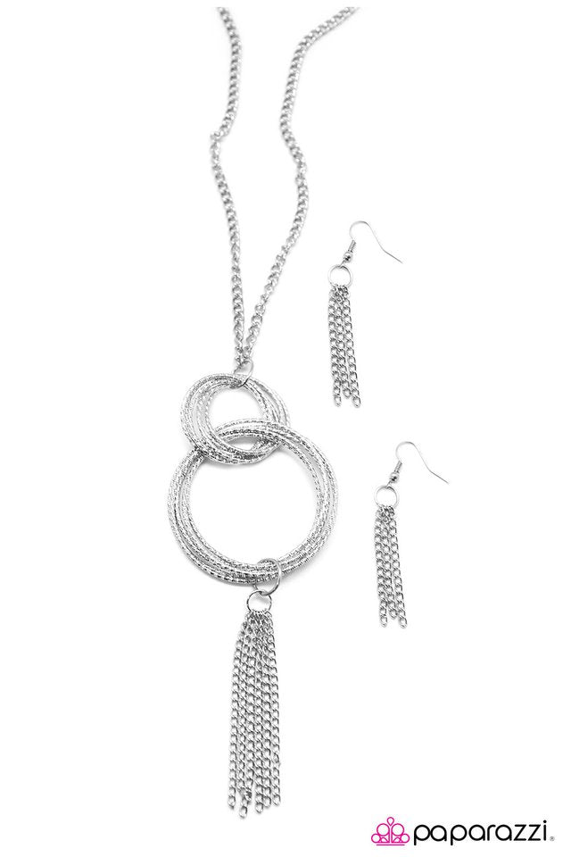 Paparazzi ♥ Just Call Me Angel - Silver ♥ Necklace