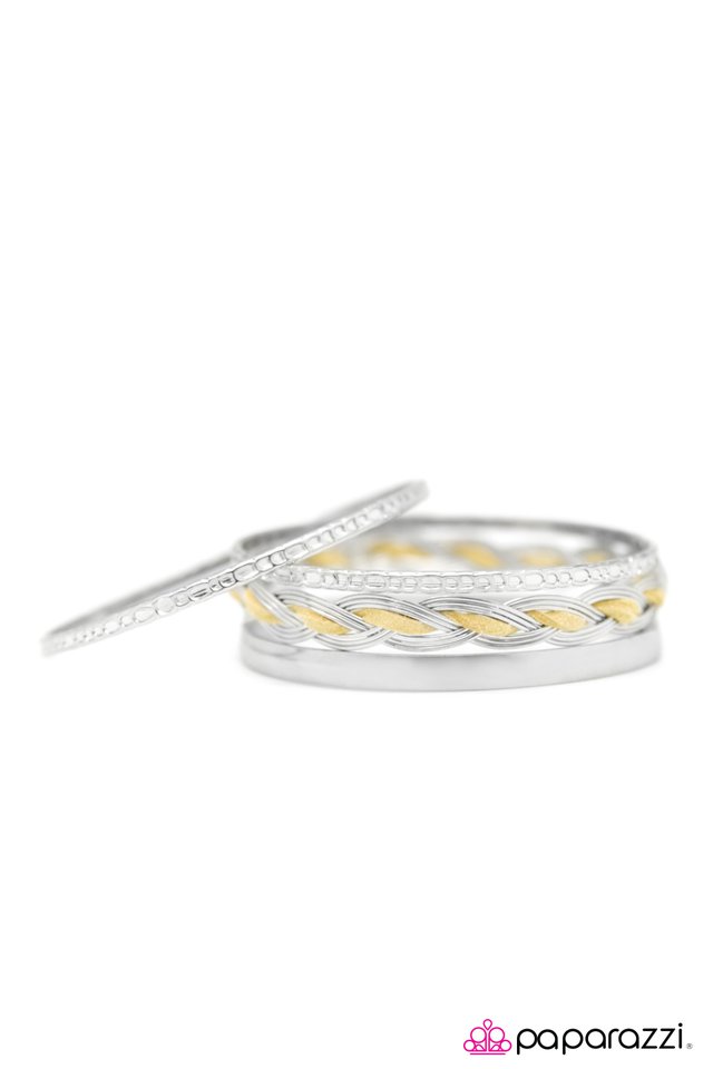 Paparazzi ♥ BRAID The Elements - Yellow ♥ Bracelet
