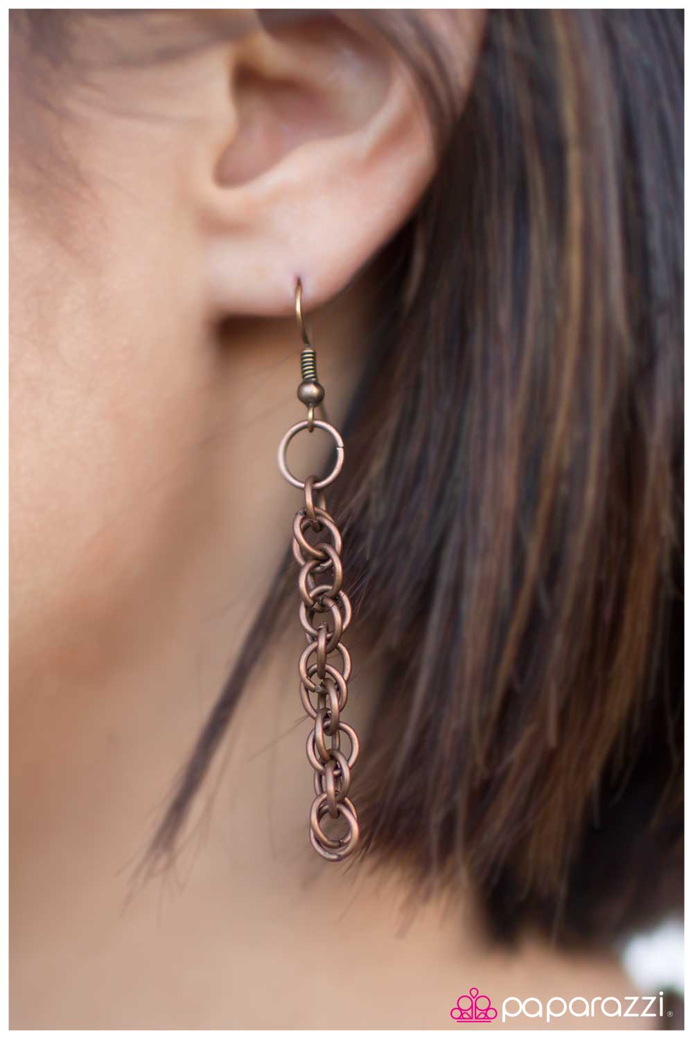 Paparazzi ♥ GLOW The Extra Mile - Copper ♥  Necklace