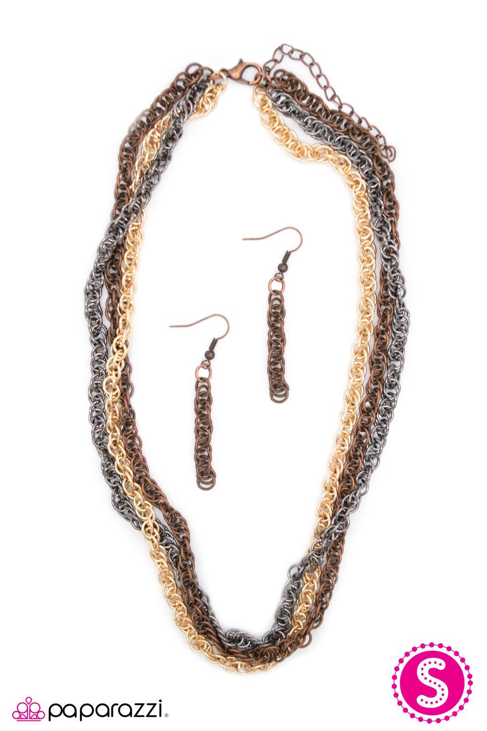 Paparazzi ♥ GLOW The Extra Mile - Copper ♥  Necklace