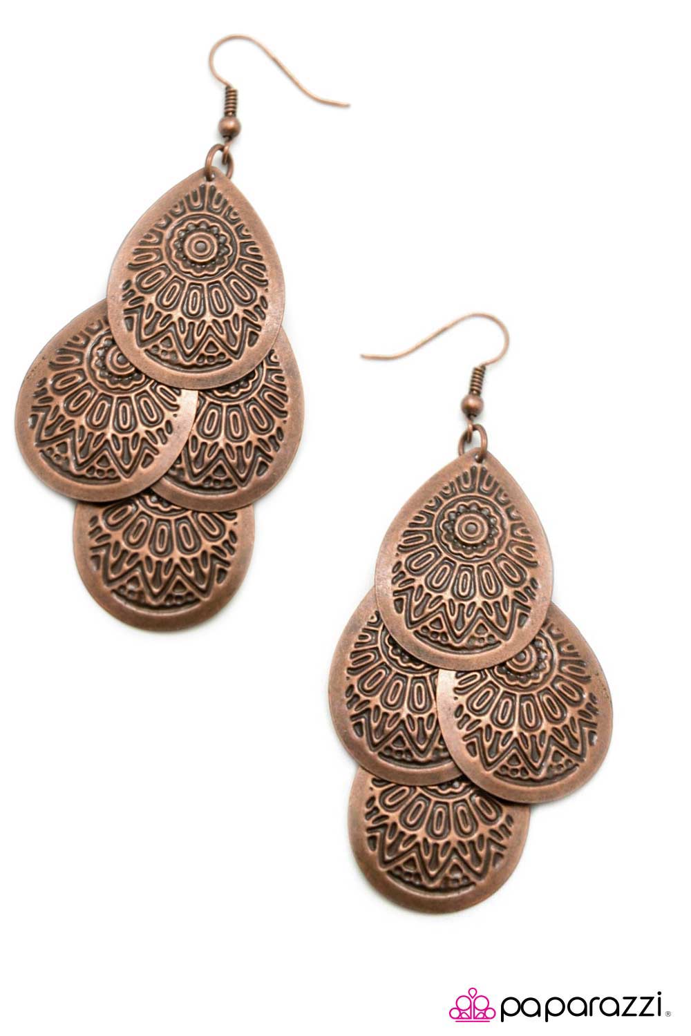 Paparazzi ♥ A Leading Light - Copper ♥  Earrings