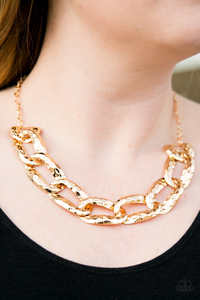 Paparazzi ♥ La Vida Loca - Gold ♥ Necklace