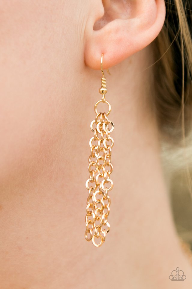 Paparazzi ♥ La Vida Loca - Gold ♥ Necklace