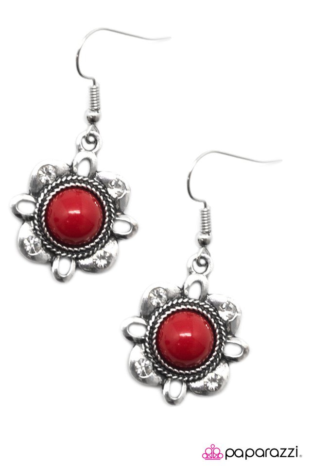 Paparazzi ♥ Our Song - Red ♥ Earrings