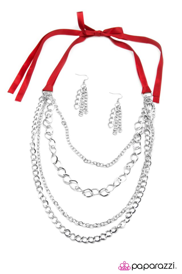 Paparazzi ♥ No Strings Attached - Red ♥ Necklace