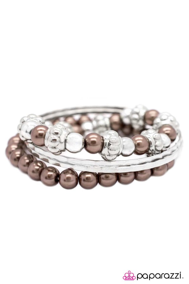 Paparazzi ♥ Social Mixer - Brown ♥ Bracelet