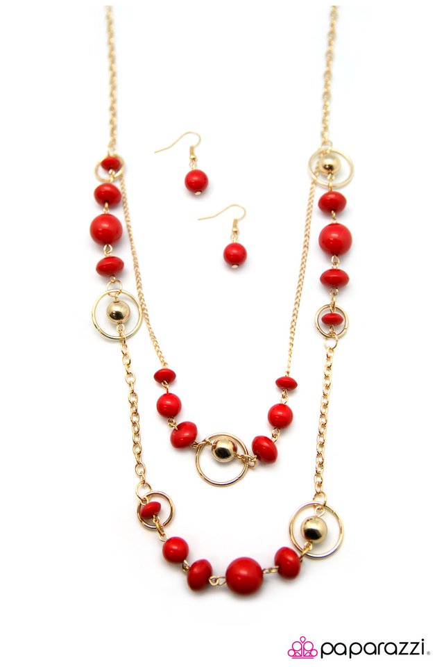 Paparazzi ♥ Outlier - Red ♥ Necklace