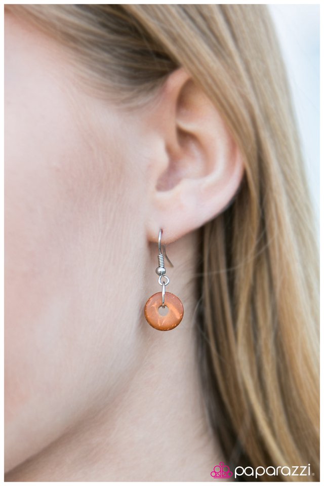 Paparazzi ♥ Take The Bait - Orange ♥ Necklace