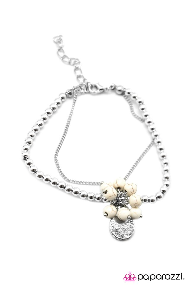 Paparazzi ♥ Little House On The Prairie - White ♥ Bracelet