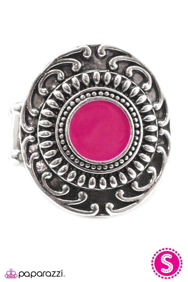 Paparazzi ♥ Just Smile and Wave - Pink ♥ Ring