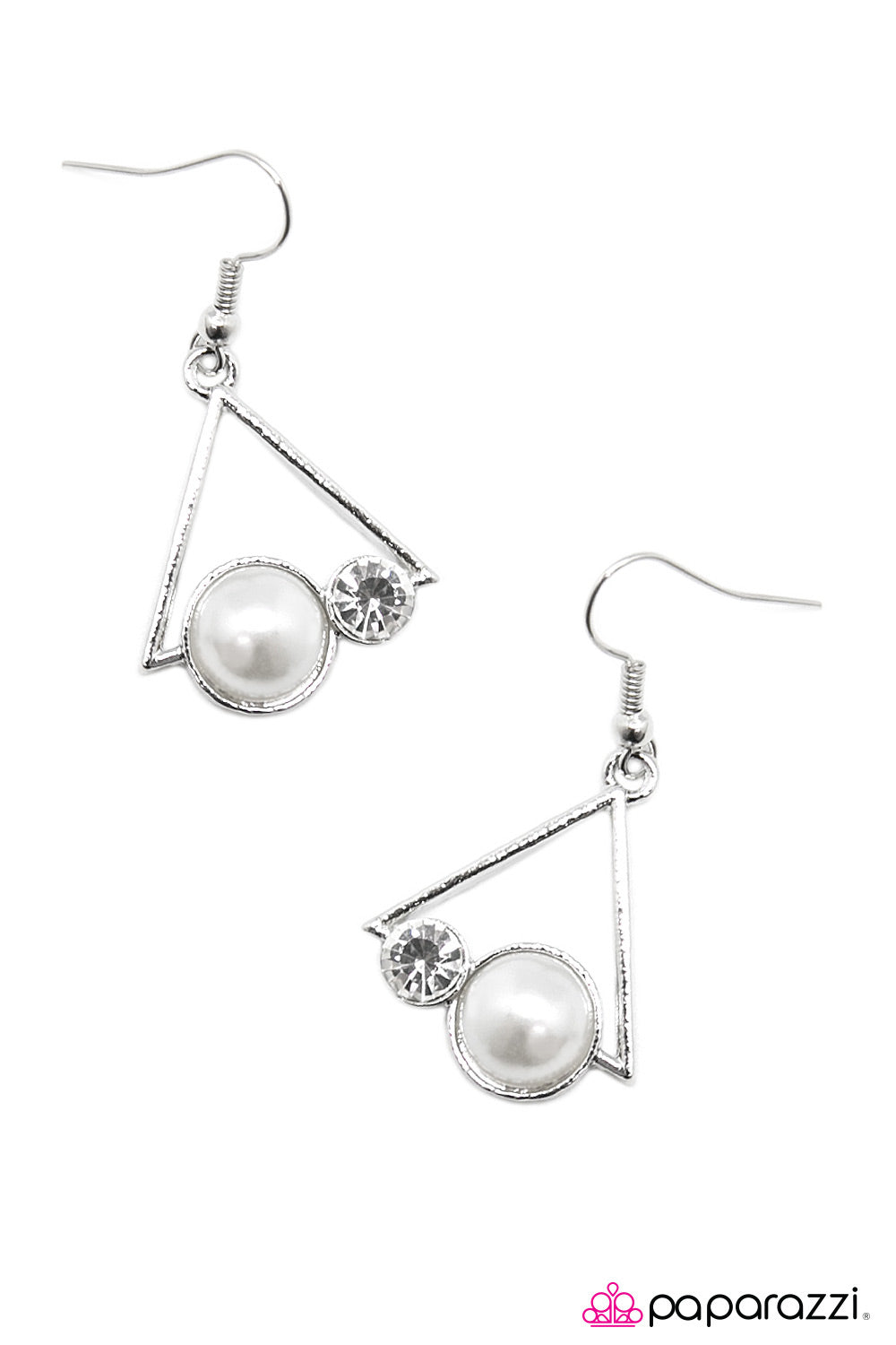 Paparazzi ♥ Set Sail - White ♥  Earrings