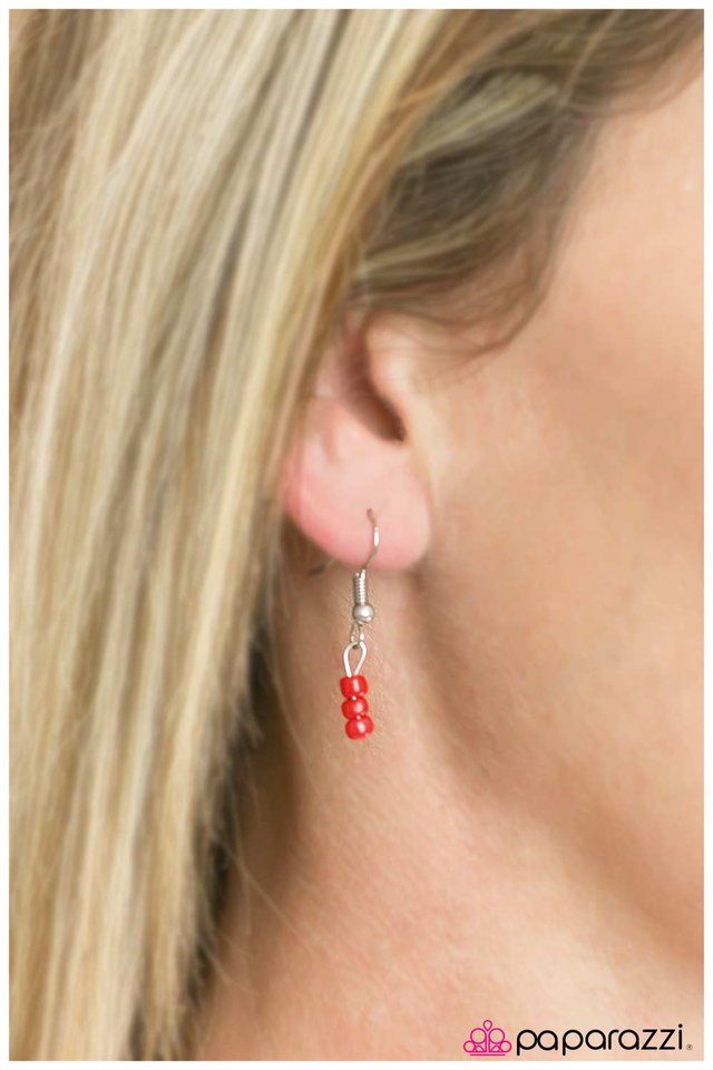 Paparazzi ♥ Early Bird - Red ♥ Necklace