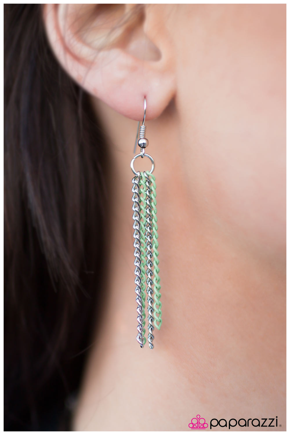 Paparazzi ♥ No CHAIN, No Gain - Green ♥  Necklace