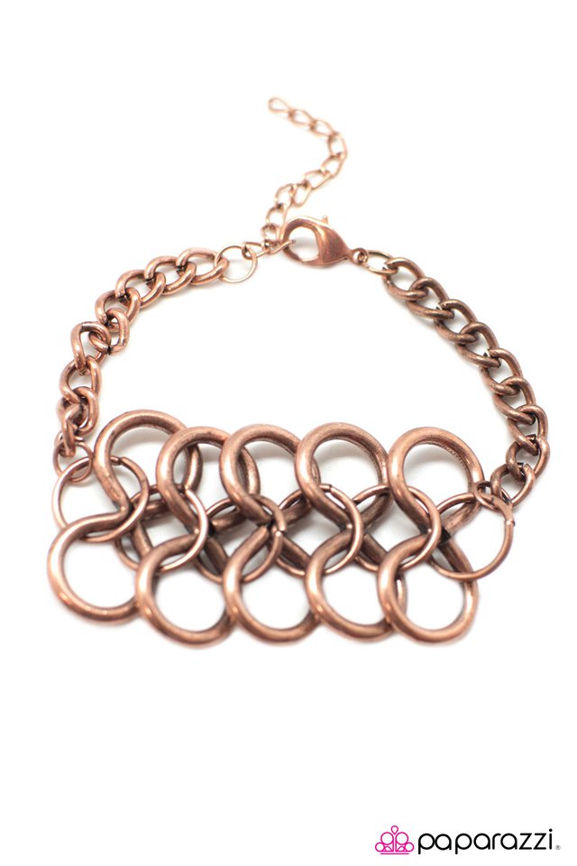 Paparazzi ♥ Go Figure - Copper ♥ Bracelet
