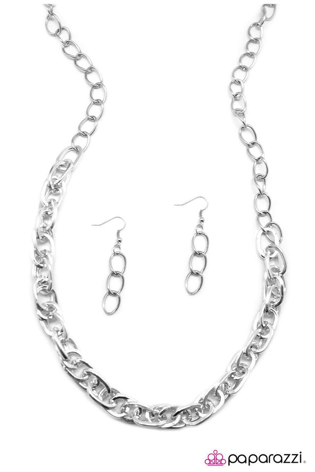 Paparazzi ♥ Two Is Better Than One - Silver ♥ Necklace