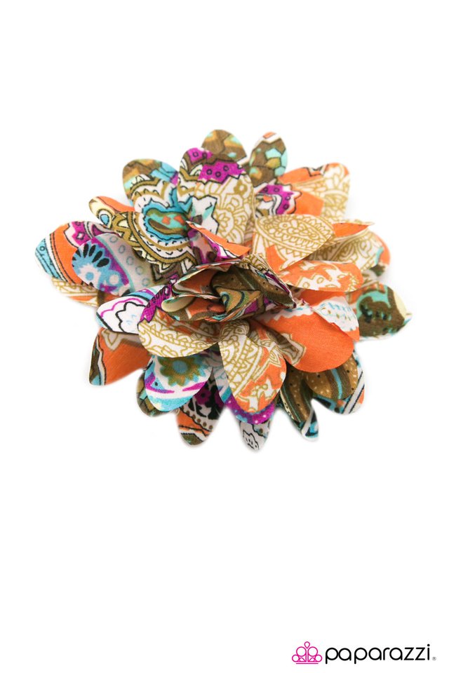 Paparazzi ♥ Paradise Lost - Orange ♥ Hair Clip