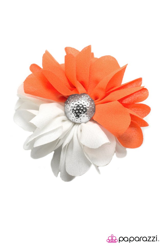Paparazzi ♥ HALF A Great Day! - Orange ♥ Hair Clip