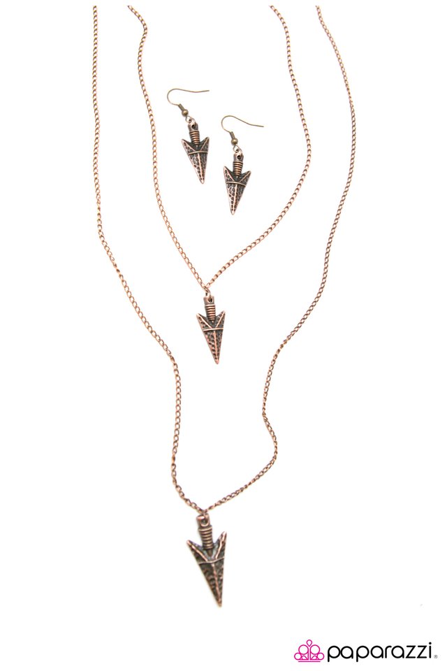 Paparazzi ♥ With Style To SPEAR - Copper ♥ Necklace