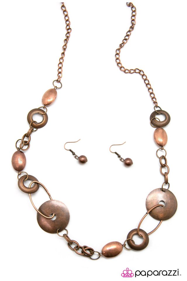 Paparazzi ♥ Techno Music - Copper ♥ Necklace