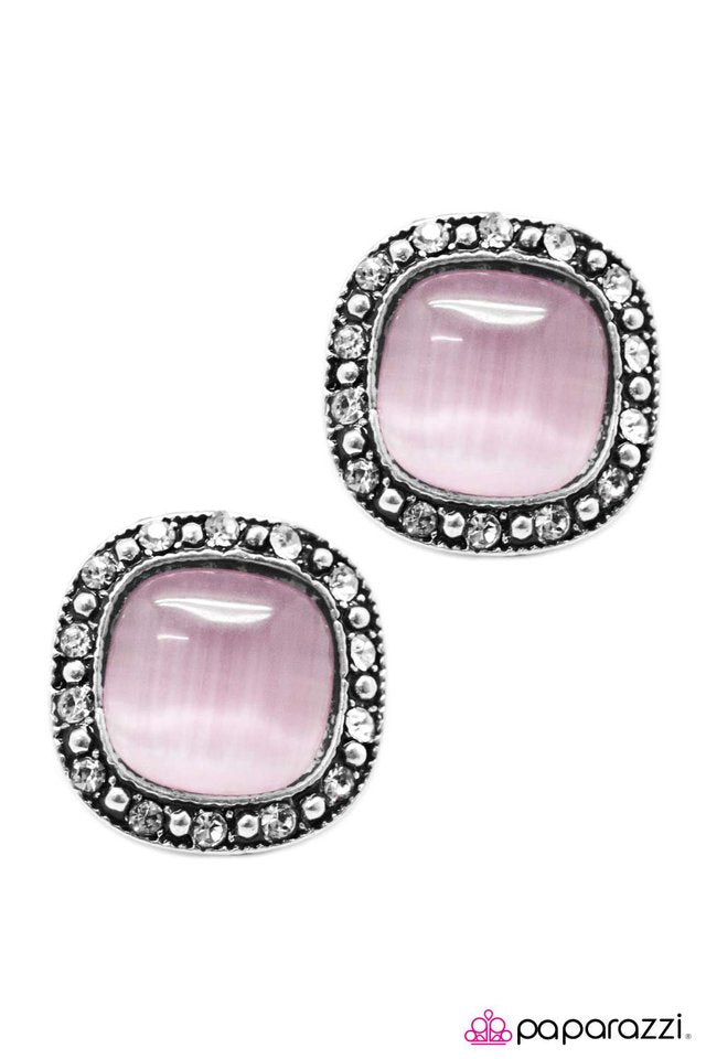 Paparazzi ♥ Ice Palace - Purple ♥ Post Earrings