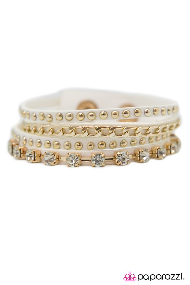 Paparazzi ♥ You Talkin To Me? - White ♥ Bracelet