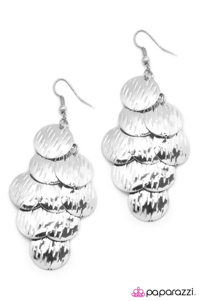 Paparazzi ♥ Doppelganger - Silver ♥ Earrings