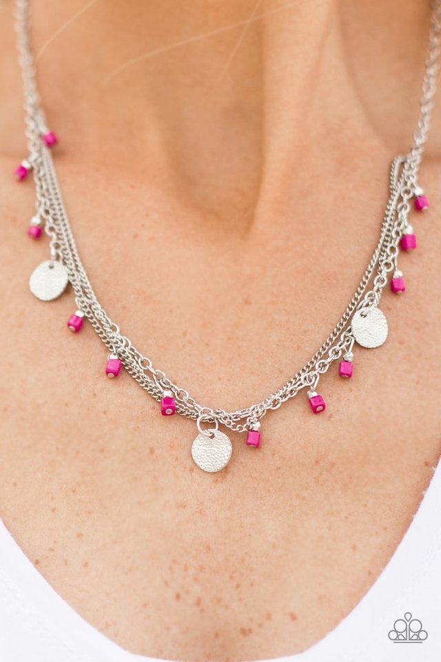 Paparazzi ♥ Marina Bay - Pink ♥ Necklace