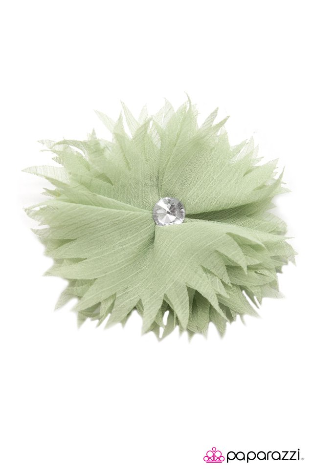 Paparazzi ♥ I Wanna Be Serrated - Green ♥ Hair Clip