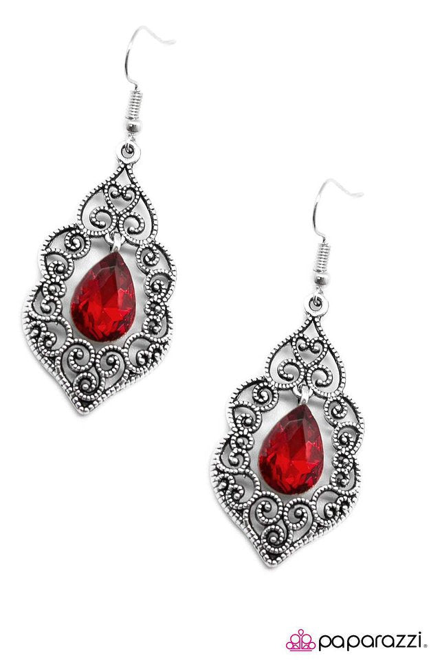 Paparazzi ♥ The Selection - Red ♥ Earrings