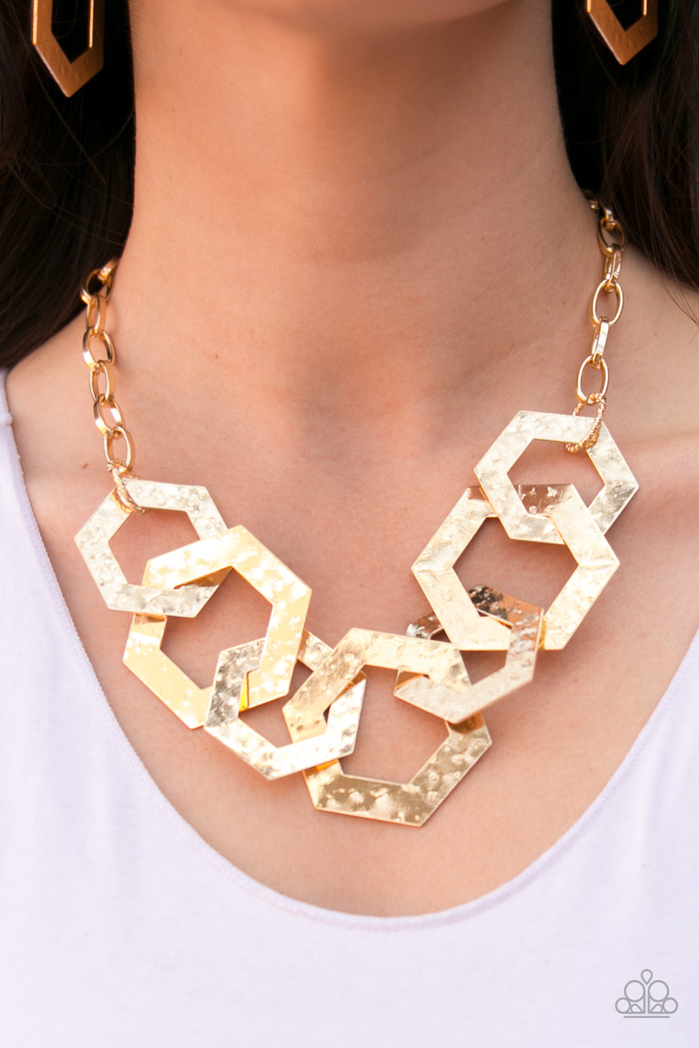 Paparazzi ♥ The HEX Factor - Gold ♥  Necklace