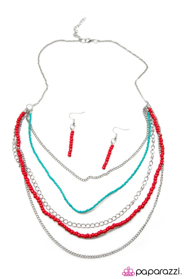 Paparazzi ♥ No Place Id Rather BEAD - Multi ♥ Necklace